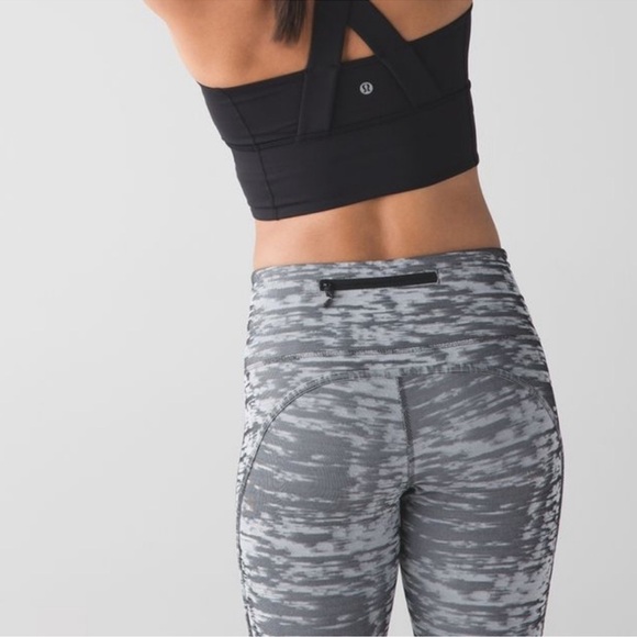 Lululemon Beat The Heat Run Inspire Mesh‎ Tight Leggings Size 8 - Picture 2 of 9